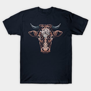 Cow Tattoo Illustration T-Shirt